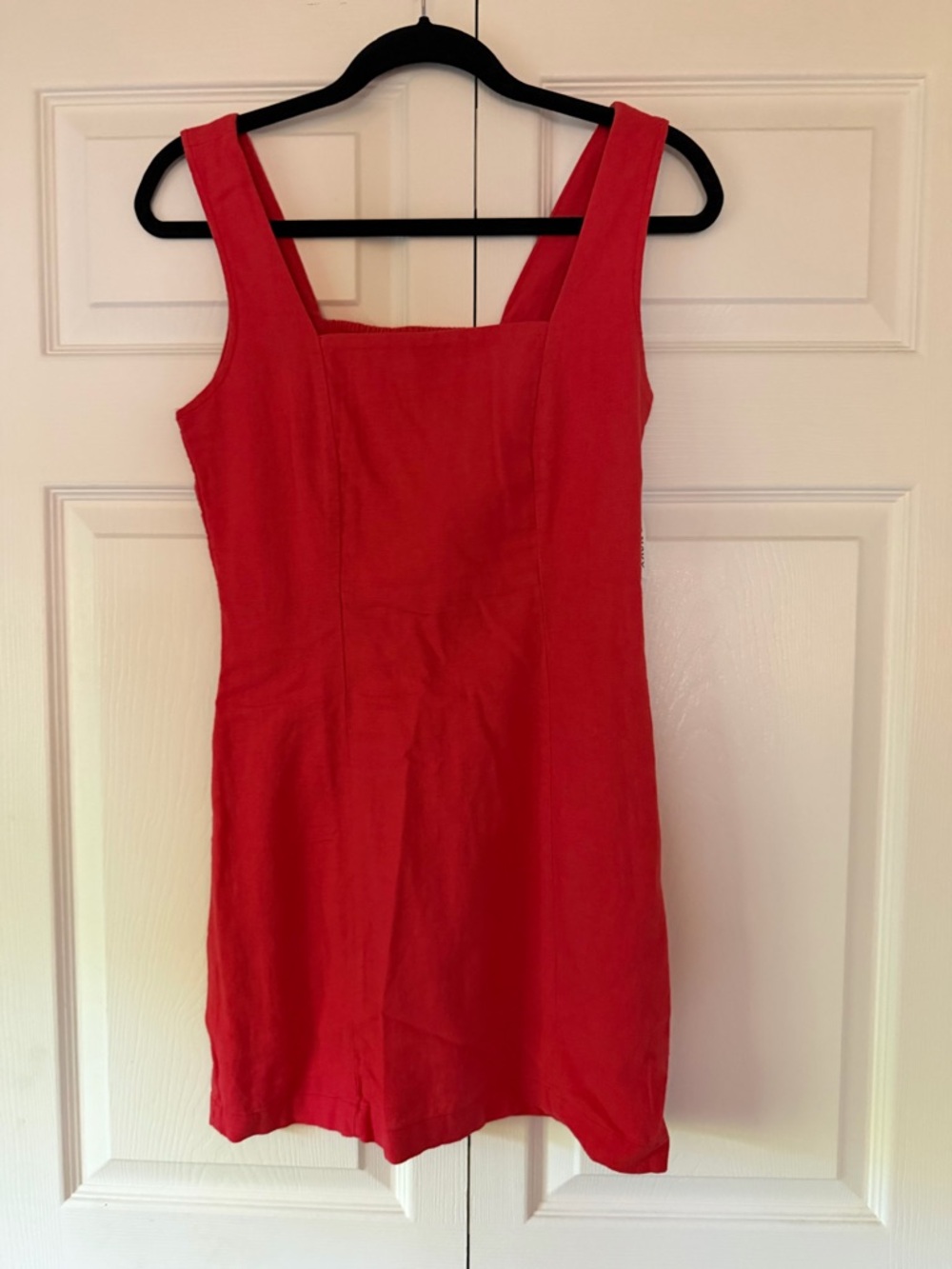 Old Navy Red Square-Neck Sleeveless Mini Dress